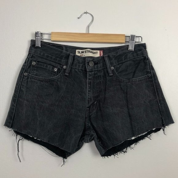 Levi's Black Jean Shorts - Picture 2 of 6